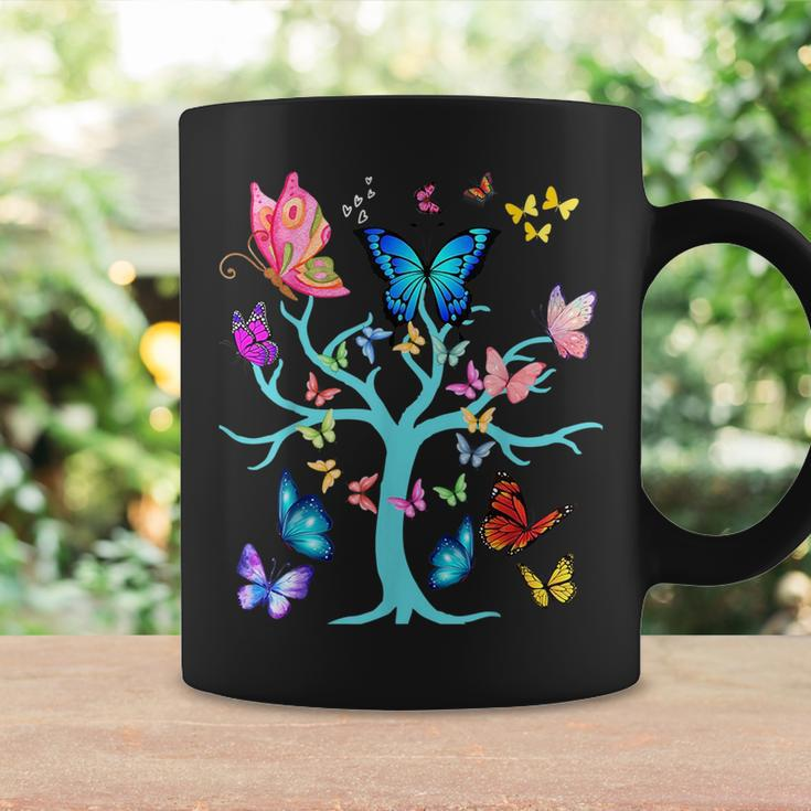 Butterfly Lovers Butterflies Circle Around The Tree Design Coffee Mug Gifts ideas