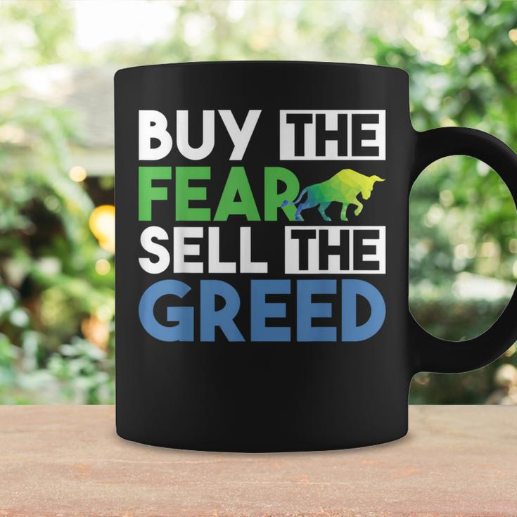 Buy The Fear Sell The Greed Quotes Stock Market Trader Coffee Mug Gifts ideas