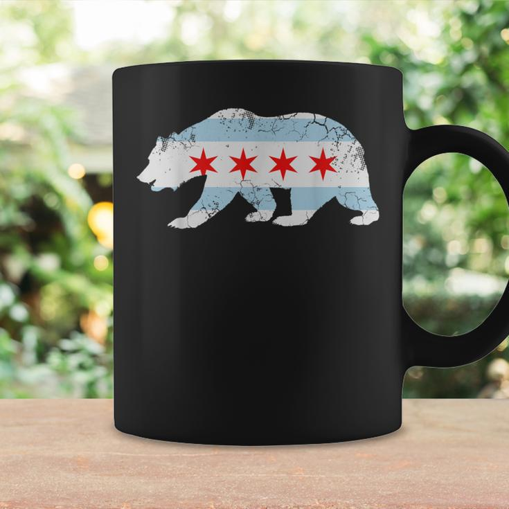 California Bear Chicago Flag Transplant Family Home Coffee Mug Gifts ideas