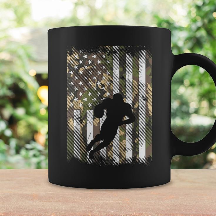 Camo Us Flag American Football Player Vintage Patriotic Coffee Mug Gifts ideas