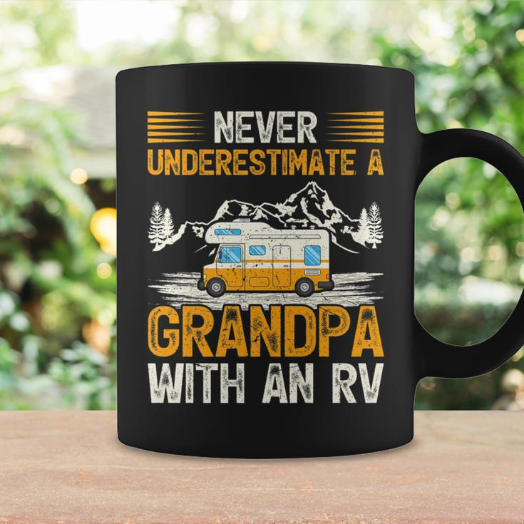 Camping Lover Never Underestimate A Grandpa With An Rv Coffee Mug Gifts ideas