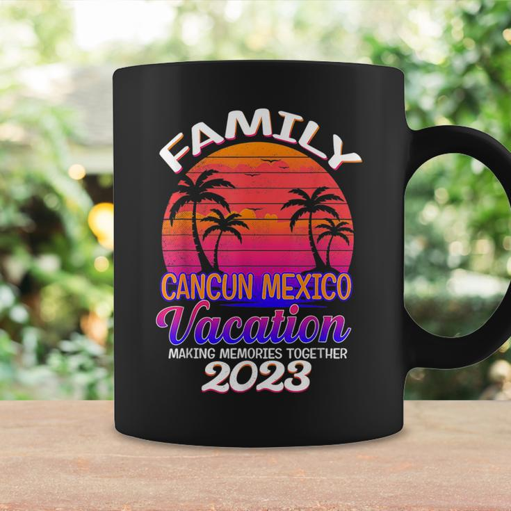 Cancun Family Vacation 2023 Matching Holiday Retro Beach Coffee Mug Gifts ideas