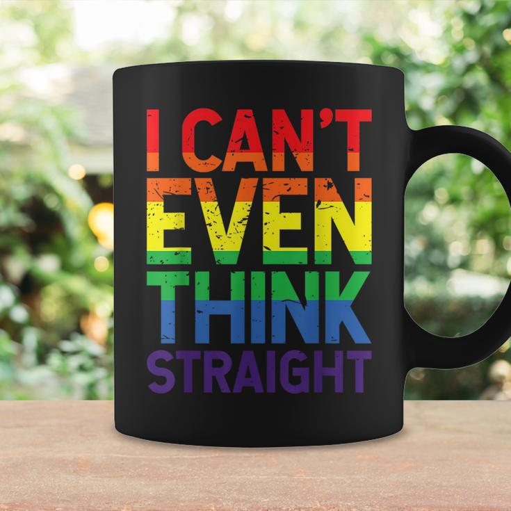 Cant Even Think Straight Lgbtq Queer Lesbian Gay Pride Coffee Mug Gifts ideas
