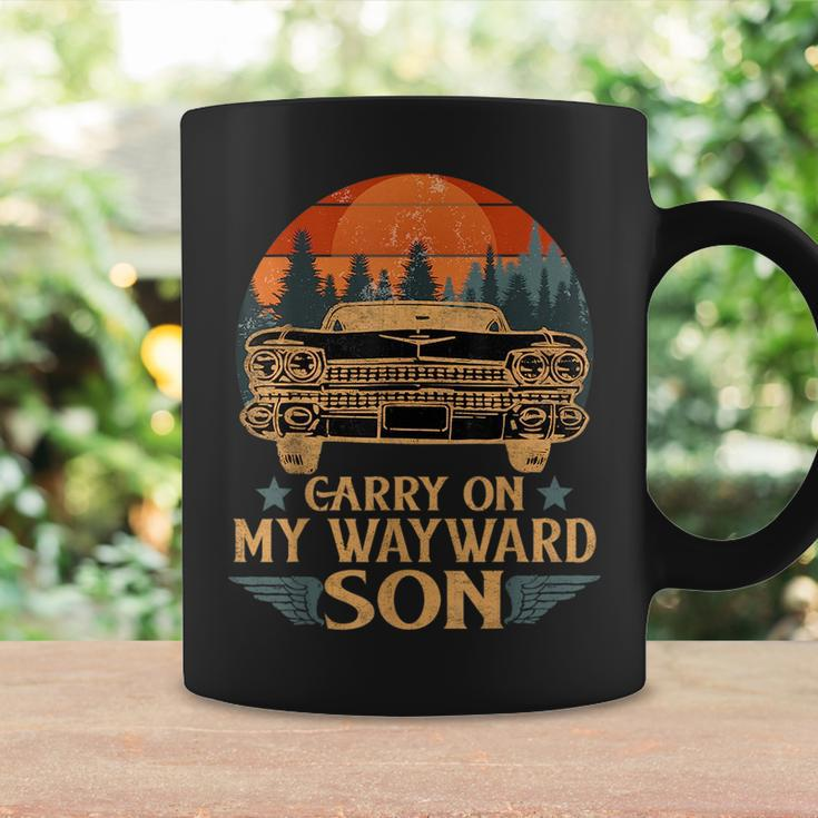 Carry On My Wayward Son Vintage Retro Funny Patriotic Patriotic Funny Gifts Coffee Mug Gifts ideas