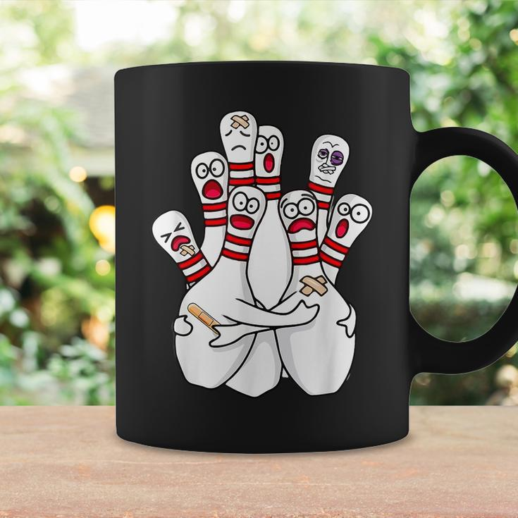 Cartoon Bowling Scared Bowling Pins Sport Bowler Coffee Mug Gifts ideas