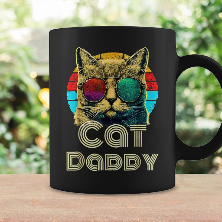 Cat Daddy Cat Dad Sunglasses 80S 90S Vintage Father Day Cat Dad Funny Gifts Coffee Mug Gifts ideas