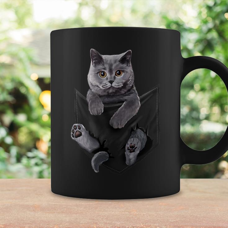 Cat Lovers British Shorthair In Pocket Kitten Coffee Mug Gifts ideas