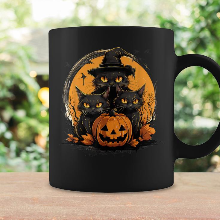 Cat Lovers Halloween Costume Black Cat Witch Halloween Coffee Mug Gifts ideas