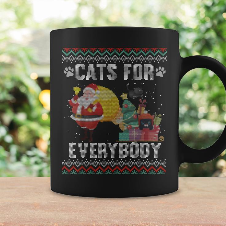 Cats For Everybody Christmas Cat Lover Ugly Sweater Coffee Mug Gifts ideas