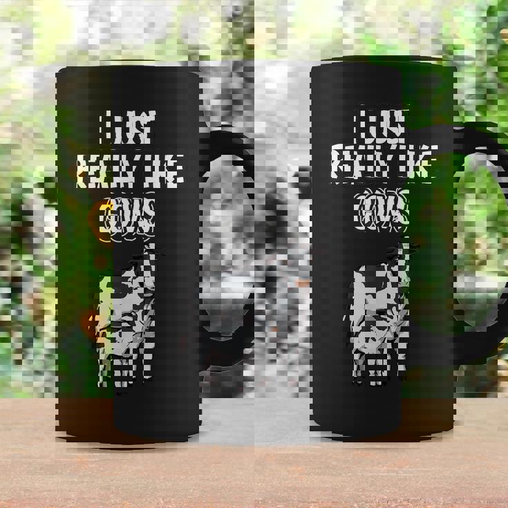 Cattle Quote I Just Really Like Cows Clothes Cow Coffee Mug Gifts ideas