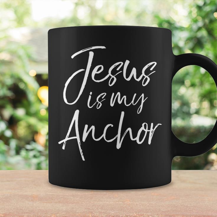 Christian Security In Christ Quote Gift Jesus Is My Anchor Coffee Mug Gifts ideas