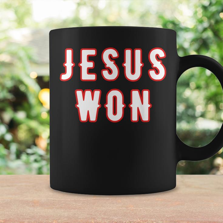 Christianity Religion Jesus Outfits Jesus Won Texas Coffee Mug Gifts ideas