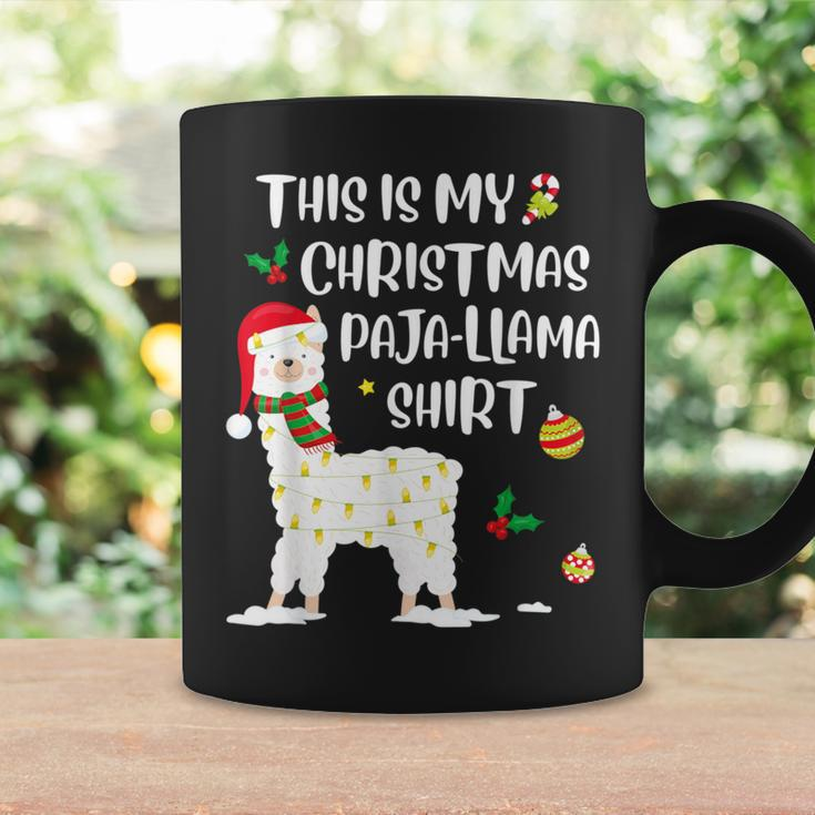 This Is My Christmas Llama Pajama Pyjama Top Christmas Coffee Mug Gifts ideas