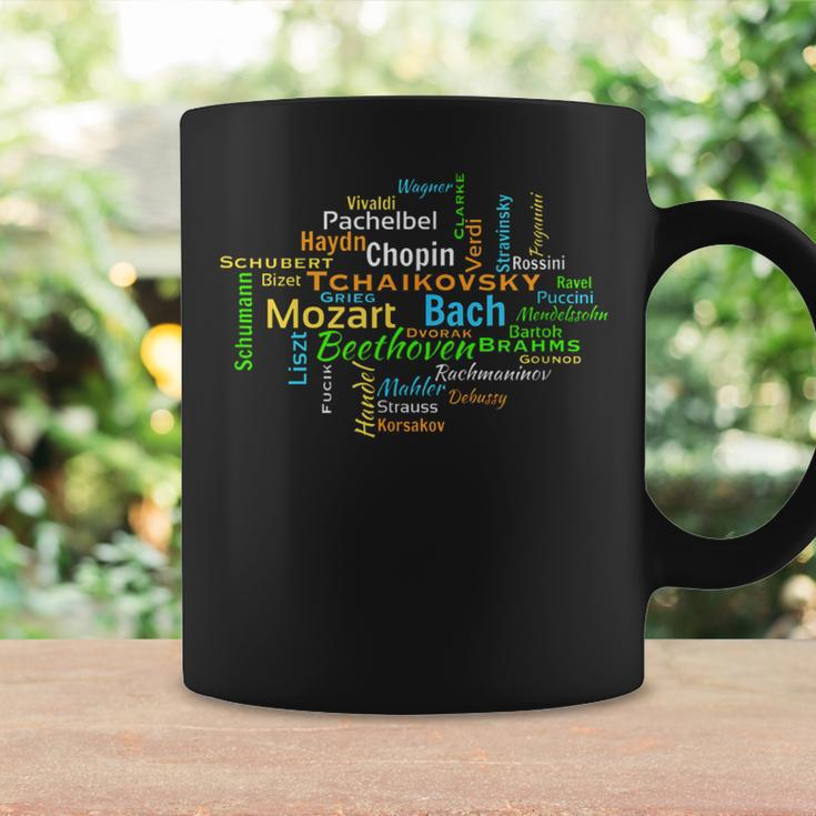 Classical Composers Word Cloud Music Lovers Coffee Mug Gifts ideas