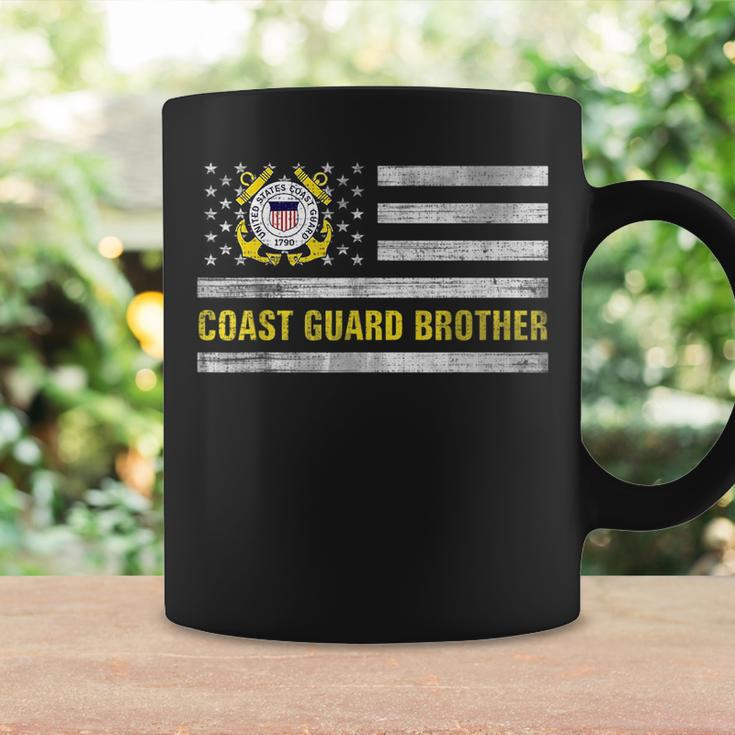 Coast Guard Brother With American Flag Gift For Veteran Day Veteran Funny Gifts Coffee Mug Gifts ideas