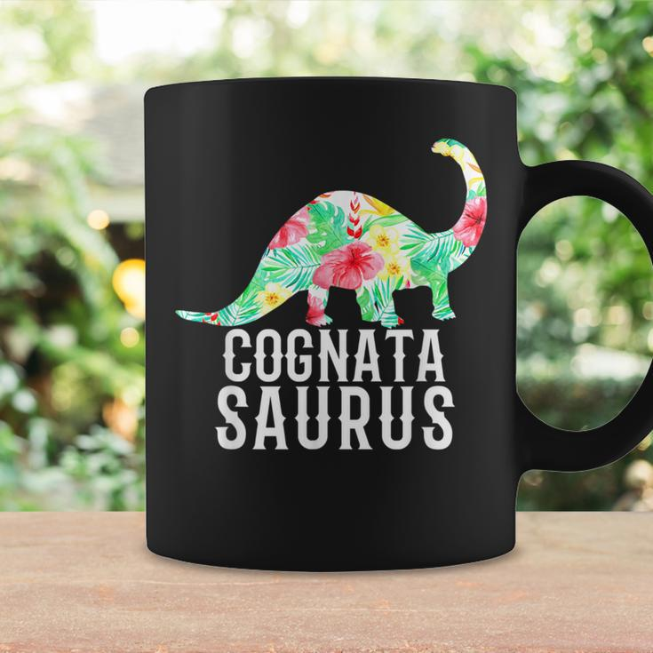 Cognatasaurus Italian Sister In Law Funny Dinosaur Floral Coffee Mug Gifts ideas