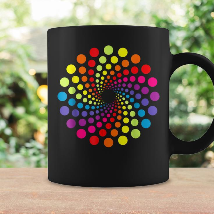 Colored Multicolor Polka Dot September 15Th Dot Day Rainbow Coffee Mug Gifts ideas
