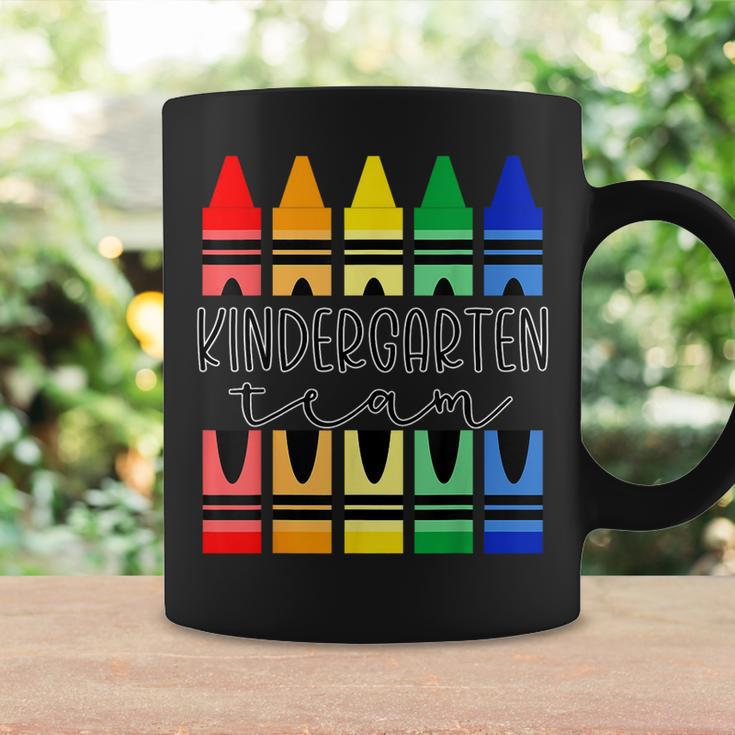 Colorful Crayon Kindergarten Team For Teachers Students Coffee Mug Gifts ideas