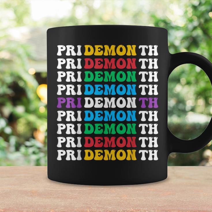 Colorful Gay Pride Lgbt June Month Pride Month Demon Coffee Mug Gifts ideas