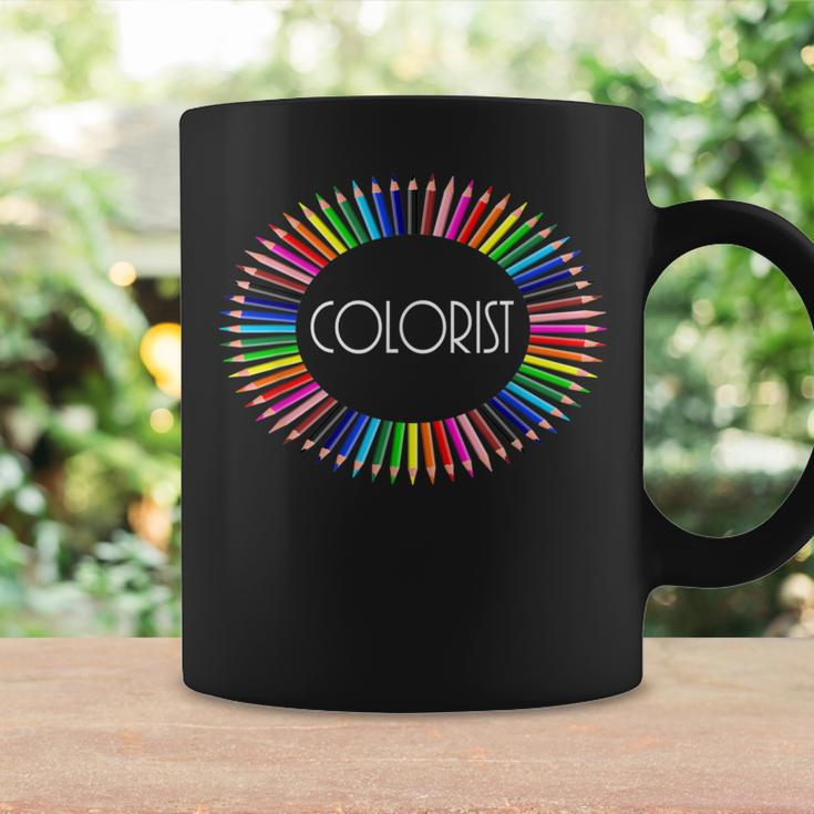 Colorist Color Pencils Adult Coloring Coffee Mug Gifts ideas