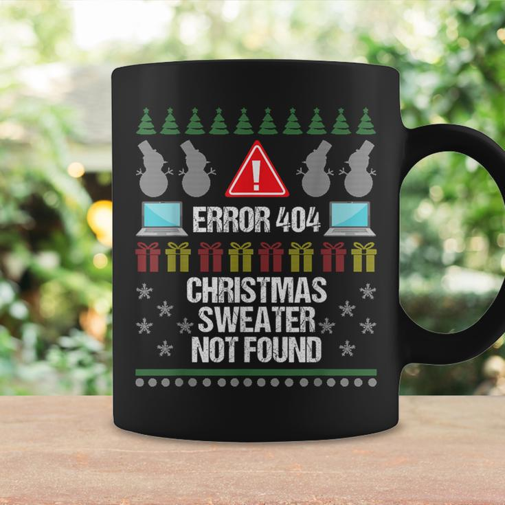Computer Error 404 Ugly Christmas Sweater Not Found Coffee Mug Gifts ideas