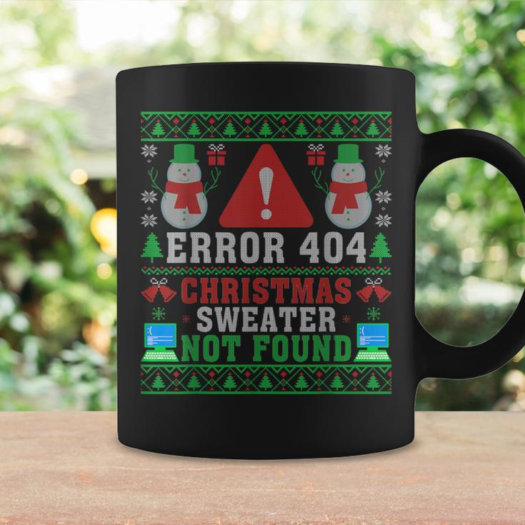 Computer Error 404 Ugly Christmas Sweater Not's Found Xmas Coffee Mug Gifts ideas