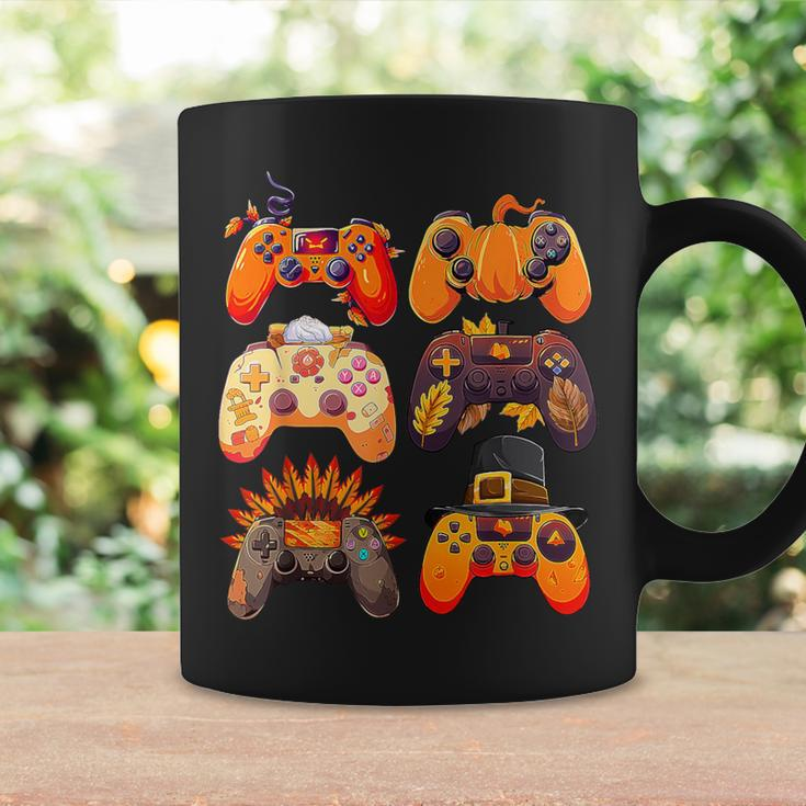 Controllers Fall Gaming Video Game Turkey Thanksgiving Boys Coffee Mug Gifts ideas
