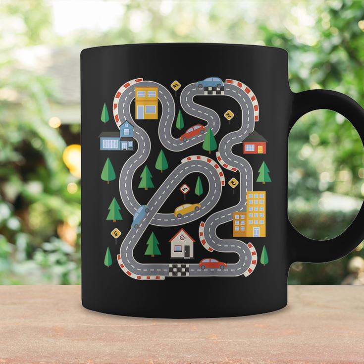 Cool Playmat Car Race Track On Back Cute Toddler Coffee Mug Gifts ideas
