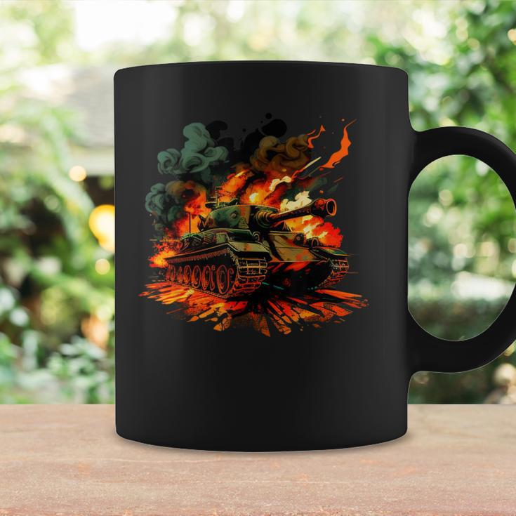 Cool Tank On Flames For Military Tank Lovers Coffee Mug Gifts ideas