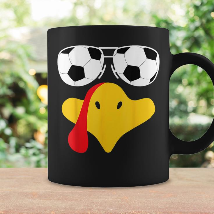 Cool Turkey Face With Soccer Sunglasses Thanksgiving Coffee Mug Gifts ideas