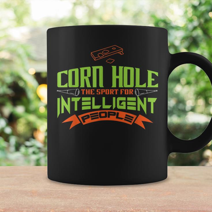 Corn Hole The Sport For Intelligent People FunnyCorn Funny Gifts Coffee Mug Gifts ideas