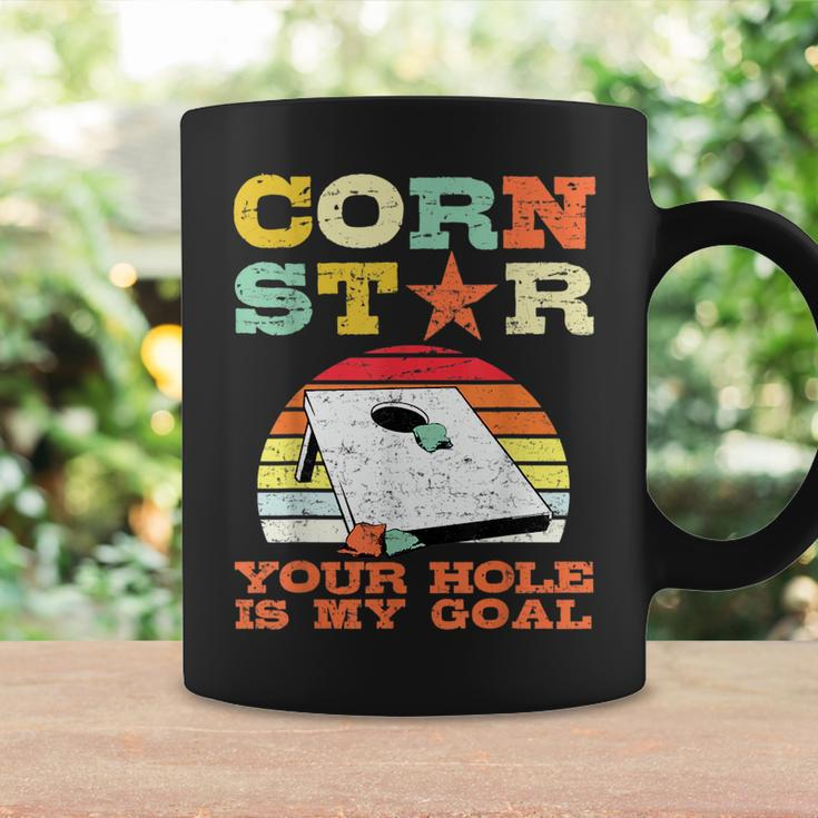 Corn Star Your Hole Is My Goal Vintage Cornhole Funny Player Coffee Mug Gifts ideas