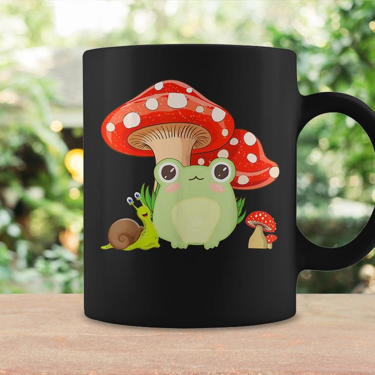 Cottagecore Aesthetic Frog Snail Mushroom Kids N Girls Coffee Mug Gifts ideas