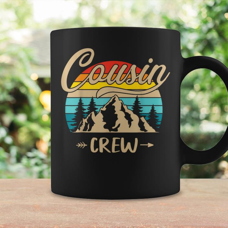 Cousin Crew Camping Sunset Summer Camp Retro Matching Trip Coffee Mug Gifts ideas