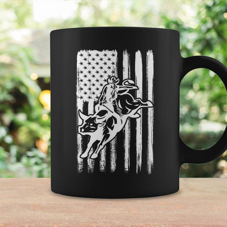 Cowboy Bull Rider - Us American Flag Rodeo Bull Riding Rodeo Funny Gifts Coffee Mug Gifts ideas