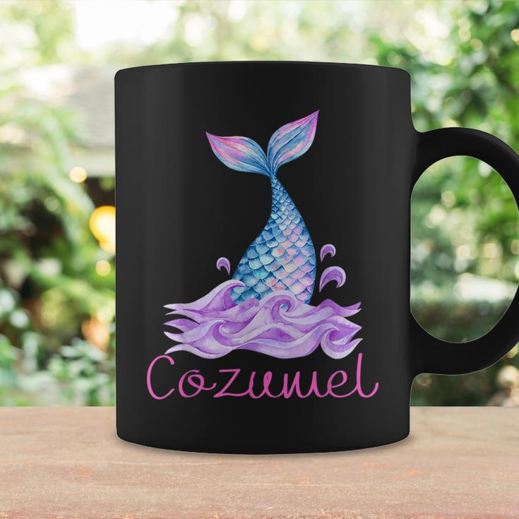 Cozumel Mexico Tropical Mermaid Wave Tail Coffee Mug Gifts ideas