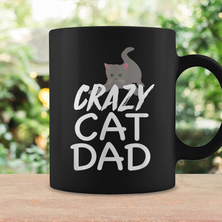 Crazy Cat Dad | Funny Fathers Day | Kitten Dads Coffee Mug Gifts ideas