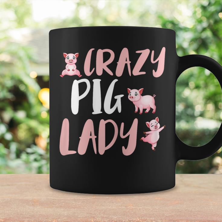 Crazy Pig Lady Piglet Farm Coffee Mug Gifts ideas