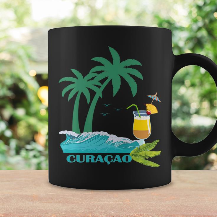Curacao Palms Cocktail Caribbean Beach Island Souvenir Gift Curacao Funny Gifts Coffee Mug Gifts ideas
