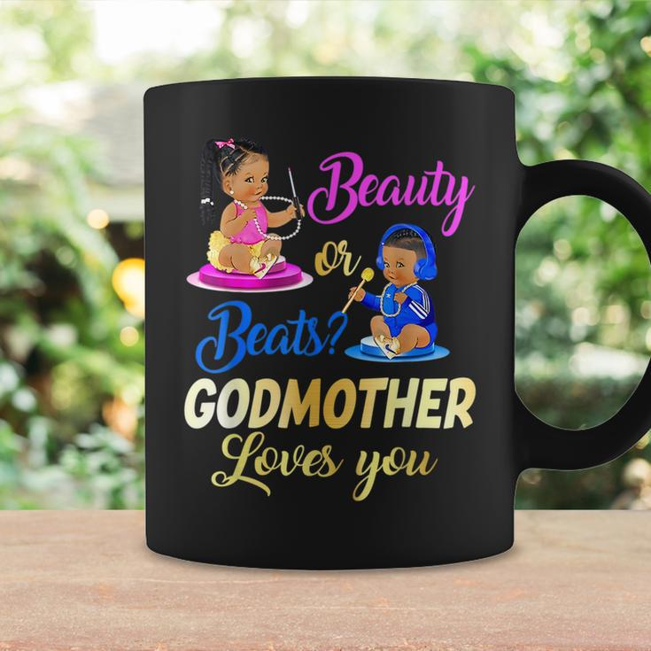 Cute Beauty Or Beat Godmother Loves You Gender Reveal Party Coffee Mug Gifts ideas