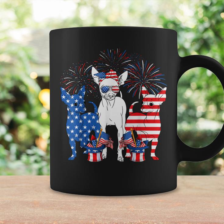 Cute Chihuahua Dogs American Flag Indepedence Day July 4Th Coffee Mug Gifts ideas