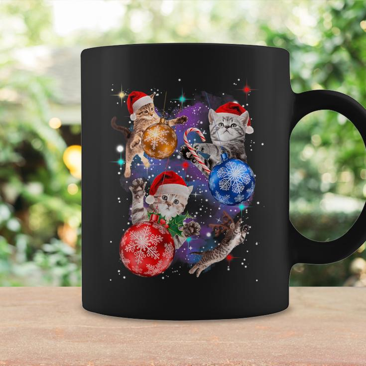 Cute Christmas Cats In Space Ornaments Graphic Coffee Mug Gifts ideas