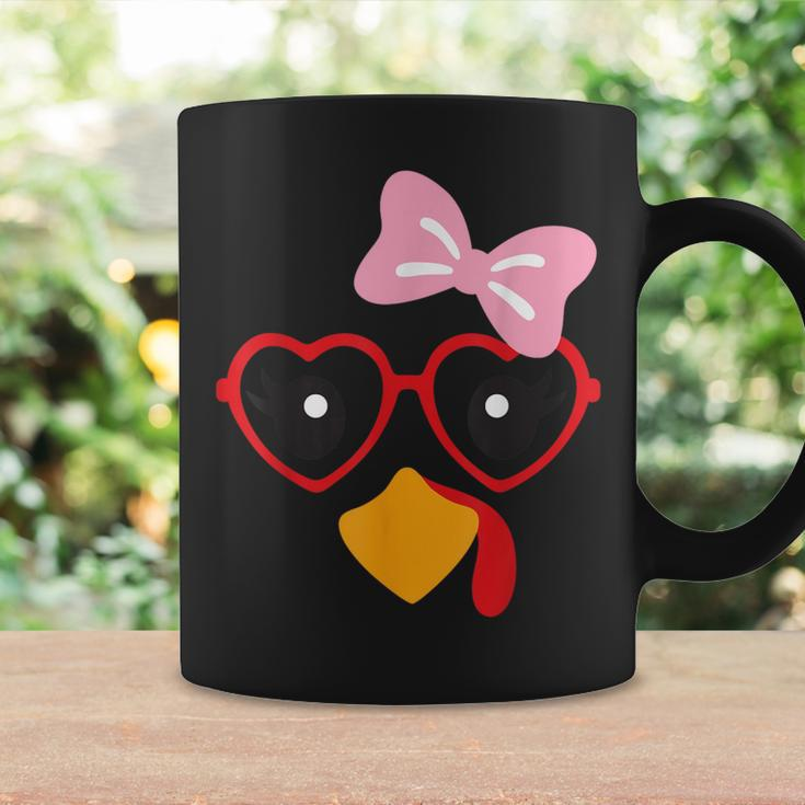 Cute Turkey Face Heart Sunglasses Thanksgiving Costume Coffee Mug Gifts ideas