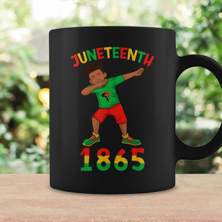 Dabbing Black King Junenth Brown Skin Black Boys Kids Coffee Mug Gifts ideas