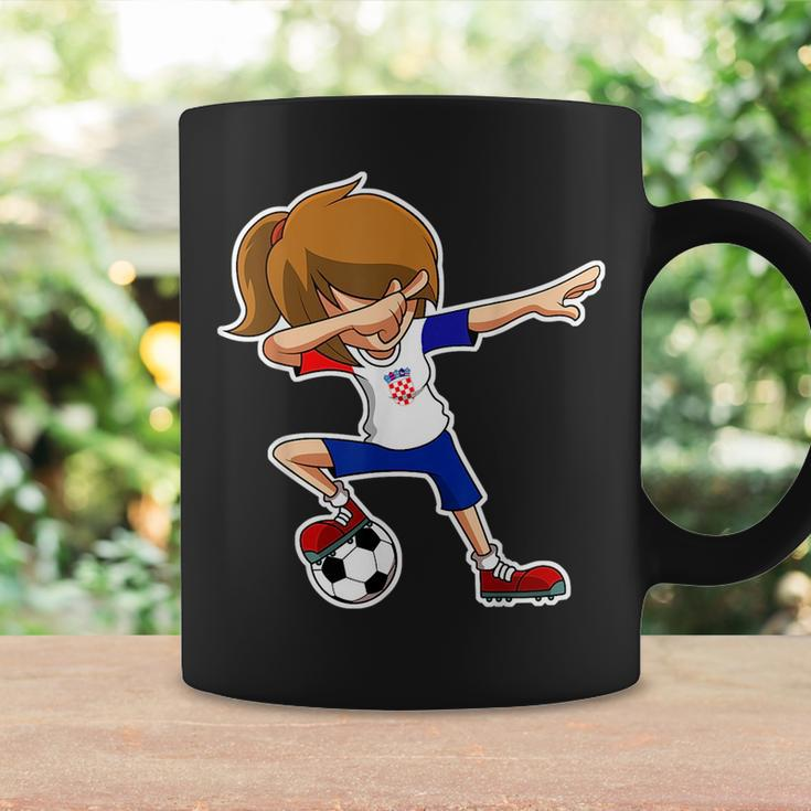 Dabbing Soccer Girl Croatia Croatian Flag Jersey Coffee Mug Gifts ideas
