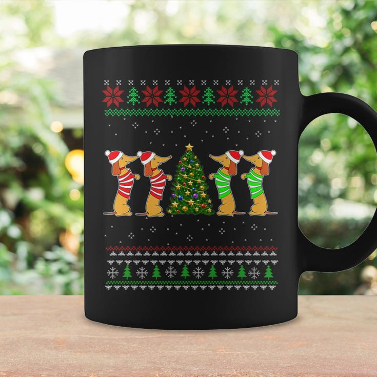 Dachshund Dog Christmas Ugly Sweater Dachshund Xmas Coffee Mug Gifts ideas