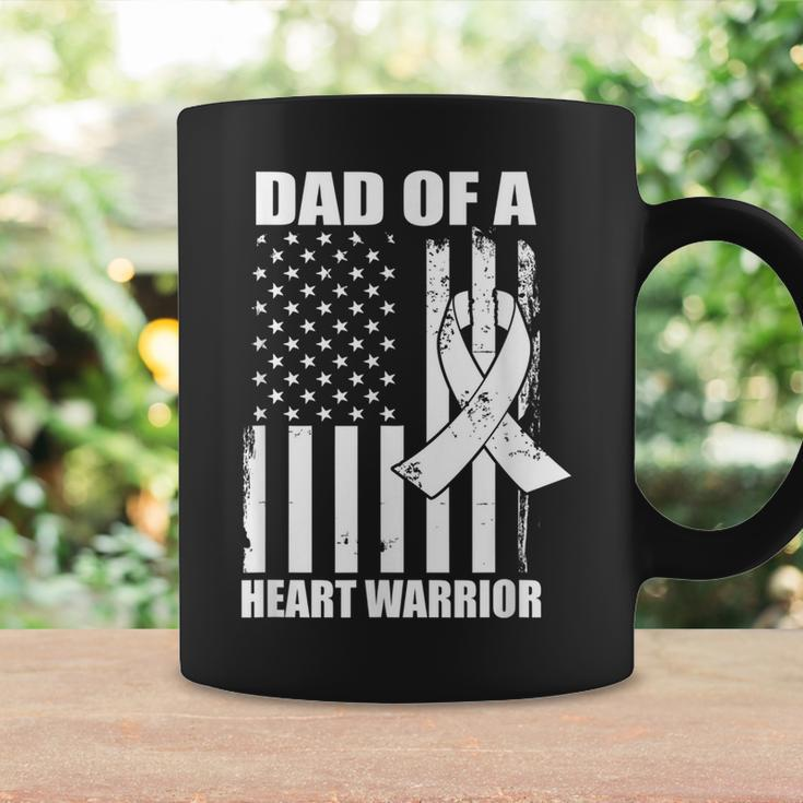 Dad Of A Heart Warrior Heart Disease Awareness Coffee Mug Gifts ideas