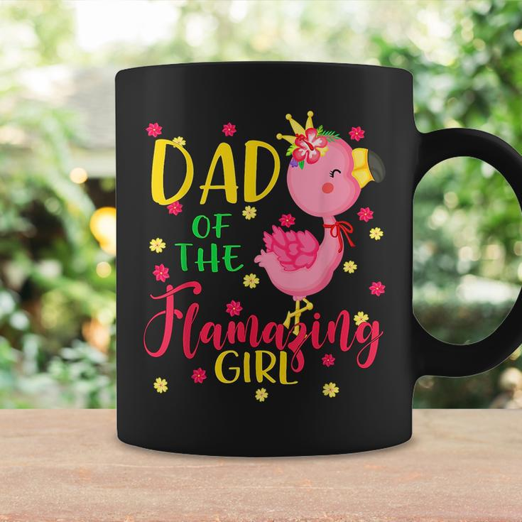 Dad Of The Flamazing Girl Cute Flamingo Dad Birthday Coffee Mug Gifts ideas