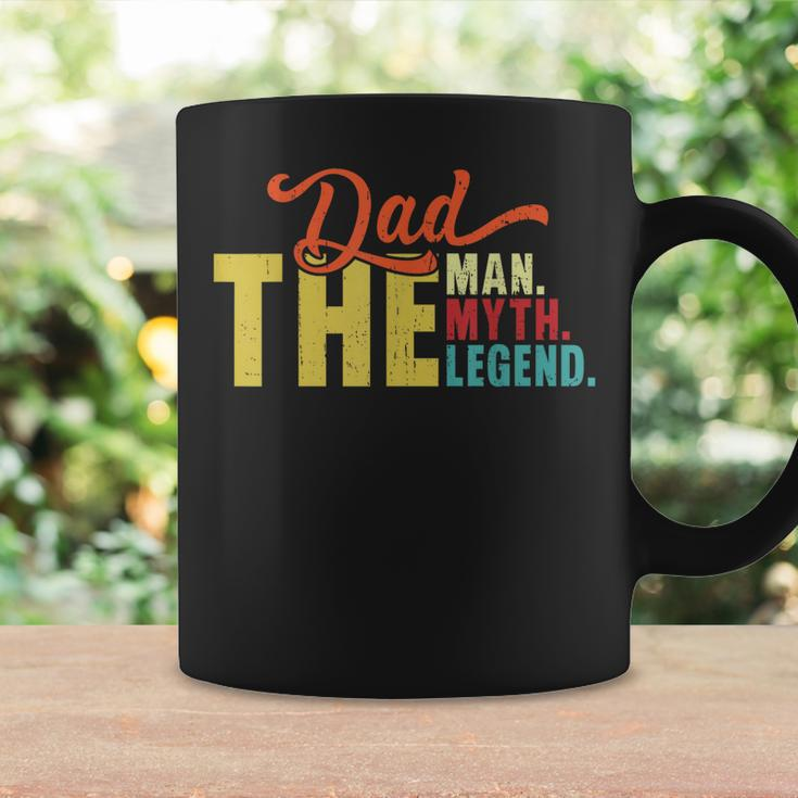 Dad The Man Myth Legend Vintage Fathers Day Daddy Coffee Mug Gifts ideas