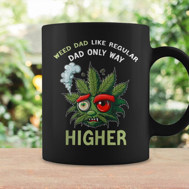 Dad Weed Funny 420 Weed Dad Like Regular Dad Only Higher Gift For Women Coffee Mug Gifts ideas
